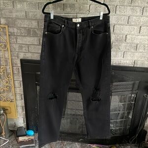 NWOT Free People We the Free Black Denim Jeans